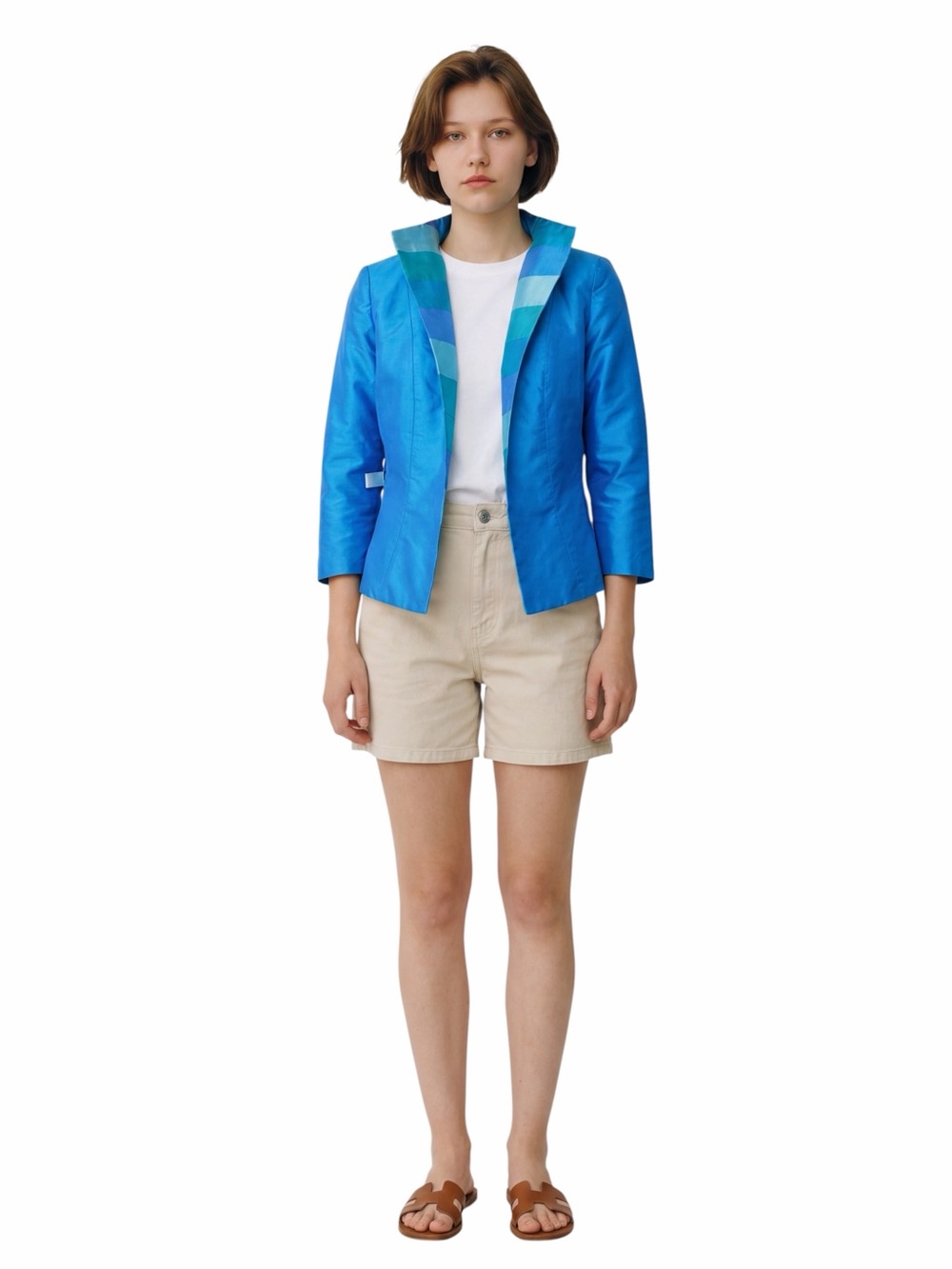 MARISA BARATELLI RARE VINTAGE REVERSIBLE PATCH WORK BLAZER.